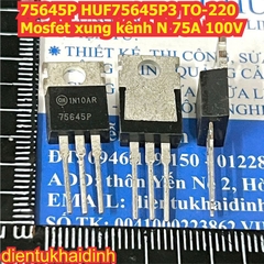 75645P HUF75645P3 TO-220 Mosfet xung kênh N 75A 100V kde0103