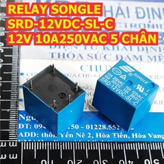 RELAY rơ le SONGLE 10A 250VAC 5 CHÂN SRD 5VDC 12VDC 24VDC 48VDC SL-C 5V 12V 24V 48V kde0047