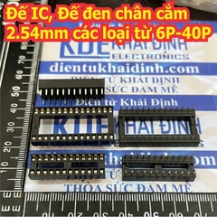 Đế IC Đế đen chân cắm dẹp tất cả các loại từ 6P-40P kde0128