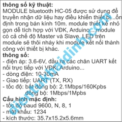MODULE giao tiếp truyền thông không dây bluetooth HC-05 kde0129