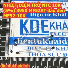 NHIỆT ĐIỆN TRỞ NTC 10K (5%) MF52-10K 3950 MF52AT đầu đen kde0179