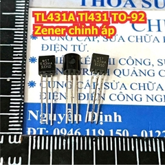 TL431A TL431 TO-92 zener chỉnh áp tương tự diode ZENER nhưng áp ra có thể điều chỉnh được kde0187