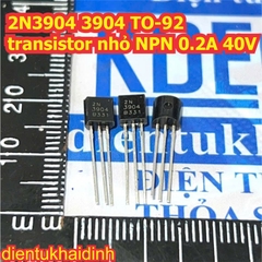 2N3906 3906 2N3904 3904 TO-92 transistor nhỏ PNP, NPN 0.2A 40V kde0185