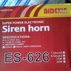 Còi hú còi báo động lớn DC12v 15W ES-626 110DB kde0270