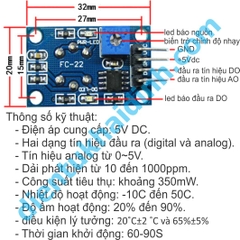 Module mạch Cảm Biến Khí CO MQ7 MQ-7 độ nhạy cao kde0293