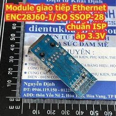 Module giao tiếp Ethernet ENC28J60-I/SS SSOP-28 / ENC28J60-I/SO SOP-28 chuẩn ISP áp 3.3V kde0320