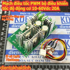 Mạch điều tốc module PWM bộ điều khiển tốc độ động cơ DC 10-60Vdc 20A 25Khz 12V 24V 36V 48V kde8153