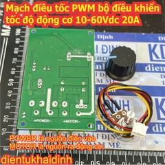 Mạch điều tốc module PWM bộ điều khiển tốc độ động cơ DC 10-60Vdc 20A 25Khz 12V 24V 36V 48V kde8153