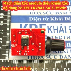 Mạch điều tốc module điều khiển tốc độ động cơ PWM 1.8-15V 2A 6-28V 3A 5A 3-35Vdc có công tắc kde0354
