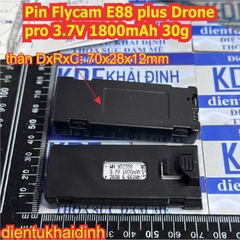 Flycam E88, E88 plus Drone pro Động cơ không chổi than bay ổn định phù với người mới tập chơi pin 3.7V 18000mAh kde0865
