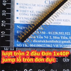 lượt đực tròn 2 đầu Đơn 1x40P jump lỗ tròn đơn đực kde0481