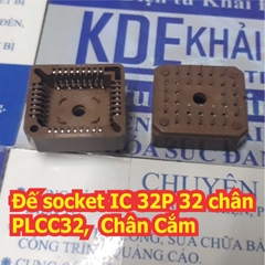 3 cái Đế nâu gắn IC 28P 32P 44P PLCC28 PLCC32 PLCC44 28, 32, 44 chân Chân Cắm, dán socket vi điều khiển kde0487