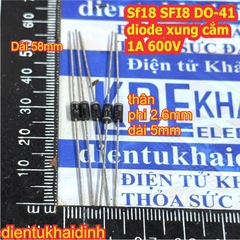 10 con SF17 SFI7 SF18 SFI8 SF28 SF28 DO-41 diode xung cắm 1A 2A 500V 600V kde1000