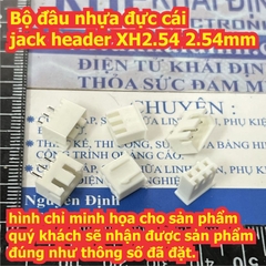Đầu nhựa đực, đầu cắm trên pcb bus jack header 2.54mm XH2.54 2p ~ 20P kde0557