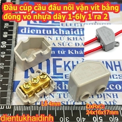 Đầu cúp cầu đầu nối dây điện vặn vít bằng đồng loại 10A 20A 60A 80A đủ cỡ kde8460