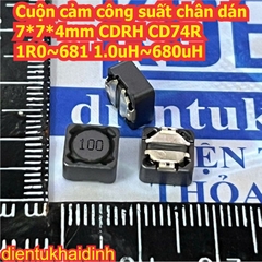 5 Cuộn cảm công suất chân dán 7*7*4mm CDRH CD74R 1R0 1.0uH