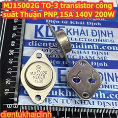 MJ15001G MJ15002G MJ15003G MJ15004G MJ15001 MJ15002 MJ15003 MJ15004 TO-3 transistor công suất Thuận NPN / nghịch PNP 140V 250W kde8695