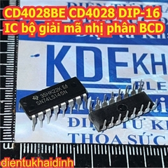 CD4028BE CD4028 DIP-16  IC bộ giải mã nhị phân BCD kde0706
