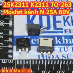 2SK2311 K2311 2SJ401 J401 TO-263 Mosfet kênh N, P 20A, 25A 60V kde0732