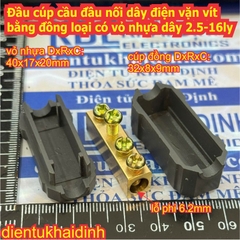 Đầu cúp cầu đầu nối dây điện vặn vít bằng đồng loại 10A 20A 60A 80A đủ cỡ kde8460