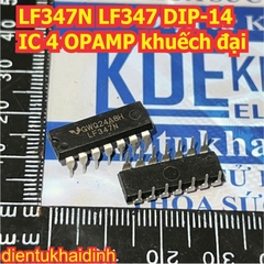 LF347N LF347 DIP-14 IC 4 OPAMP khuếch đại kde0738