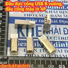 5 cái Đầu đực cổng USB B vuông, đầu cổng máy in 4P kde0763