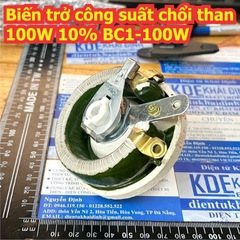 Biến trở công suất chổi than 100W 10% BC1-100W 50 Ohm 50R 500Ohm 500R 230g kde0897