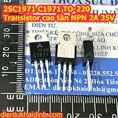 2SC1971 C1971 TO-220 Transistor cao tần NPN 2A 35V kde1055