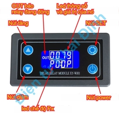 Module LCD bộ tạo thời trễ delay switch đóng mở thiết bị nhiều chức năng XY-WJ01 MW-102 kde1175