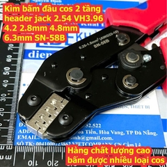 Kìm Kềm dụng cụ bấm đầu cos 2 tầng header jack 2.54 VH3.96 4.2 2.8mm 4.8mm 6.3mm SN-58B hàng chất lượng kde1183