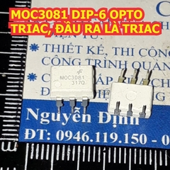 MOC3081 DIP6 OPTOTRIAC, ĐẦU RA LÀ TRIAC KDE1217