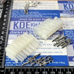Bộ RỜI ĐẦU NHỰA ĐỰC CÁI LÕI SẮT ĐỰC CÁI HEADER jack 63080 6.3mm 300V 8A 2P ~ 15P kde1249