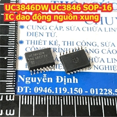 UC3846DW UC3846 3846 UC3846N UC2846N SOP-16 / DIP-16 IC dao động nguồn xung kde1635
