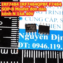 IRF7484 IRF7484QPBF F7484 7484 SOP-8 Mosfet đơn dán kênh N 14A 40V kde1637