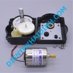 động cơ giảm tốc E-170A-003 6-24Vdc 25-100RPM, 0.3A 350g TRỤC 10mm VÁT 8mm kde1771