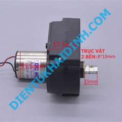 động cơ giảm tốc E-170A-003 6-24Vdc 25-100RPM, 0.3A 350g TRỤC 10mm VÁT 8mm kde1771