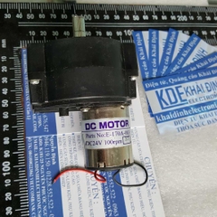 động cơ giảm tốc E-170A-003 6-24Vdc 25-100RPM, 0.3A 350g TRỤC 10mm VÁT 8mm kde1771
