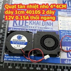 Quạt tản nhiệt làm mát nhỏ 4cm dày 1cm 4010 loại 2 dây / 3 dây 12V 5000v/p kde1871