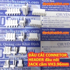 Đầu connector header đầu nối JACK cắm VH3.96 VH3.96mm 3.96mm đực cái 2P ~ 10P kde1872