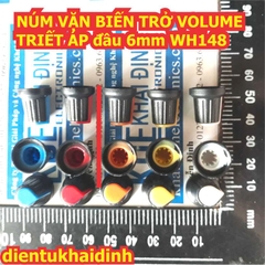 NÚM VẶN BIẾN TRỞ VOLUME TRIẾT ÁP đầu 6mm WH148 RK097 RV097 có 5 màu kde1882