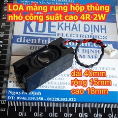 LOA màng rung speaker laptop hộp thùng nhỏ công suất cao 4R 2W  kde1944