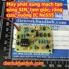 Máy phát xung mạch tạo sóng SIN, tam giác, răng cưa, vuông IC NE555 kde1963