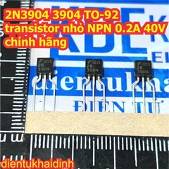 2N3906 3906 2N3904 3904 TO-92 transistor nhỏ PNP, NPN 0.2A 40V kde0185