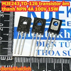 MJE243 MJE253 TO-126 transistor âm thanh NPN / PNP 4A 100V 15W kde1997