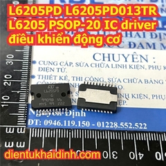 L6205D L6205D013TR L6205 6205 L6205PD L6205PD013TR SOP-20 PSOP-20 IC driver điều khiển động cơ kde8498