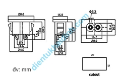 Đầu đực jack nguồn ổ cắm số 8 2 chân dạng khoét lỗ BX180-C AC-027B dạng lỗ cố định BX180-D AC-005 AC-005F kde2181