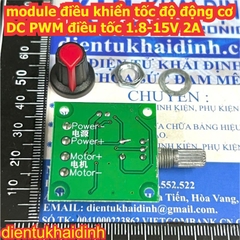 module mạch điện điều khiển tốc độ động cơ DC PWM điều tốc 1.8-15V 2A kde2201