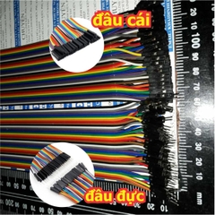 Dây header ĐEN DÀI 30CM, NGUYÊN TẤM 40 SỢI đầu C-C/Đ-C/Đ-Đ, jack cắm testboard nhựa kde2217