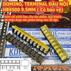 DOMINO, TERMINAL ĐẦU NỐI HB9500 9.5MM ( Có bảo vệ) 2/3/4/5/6/7/8/9/10P kde2229