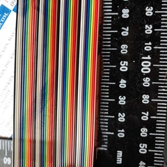 Dây bus header đen 40p, 40 dây, dây nhiều màu, giá cho 1 mét kde2254